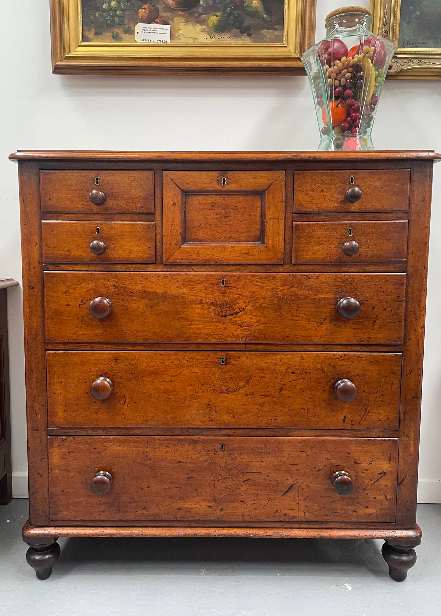 Beautiful Victorian Cedar set of Chest of Drawers