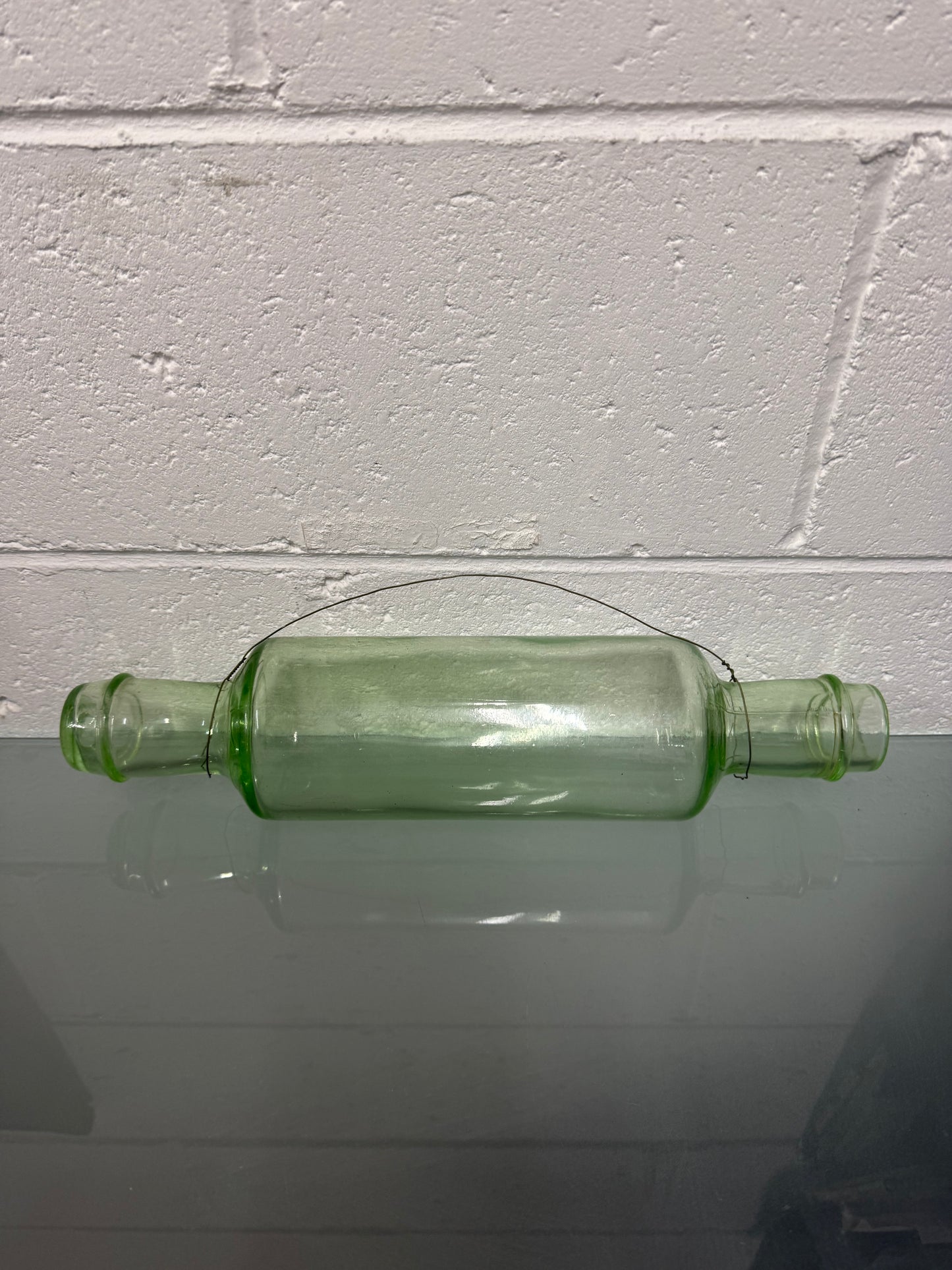Vintage Depression Glass Rolling Pin