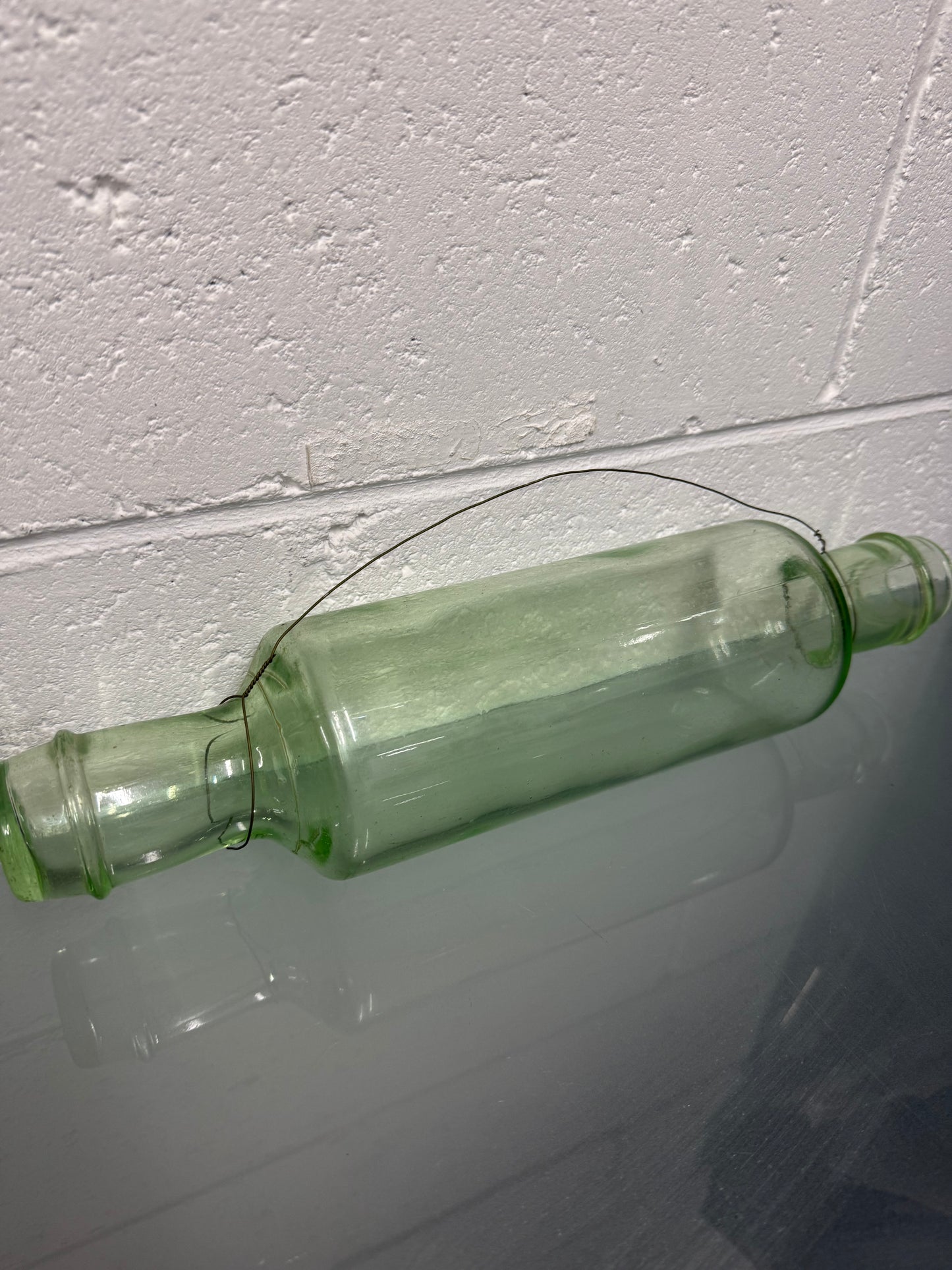 Vintage Depression Glass Rolling Pin