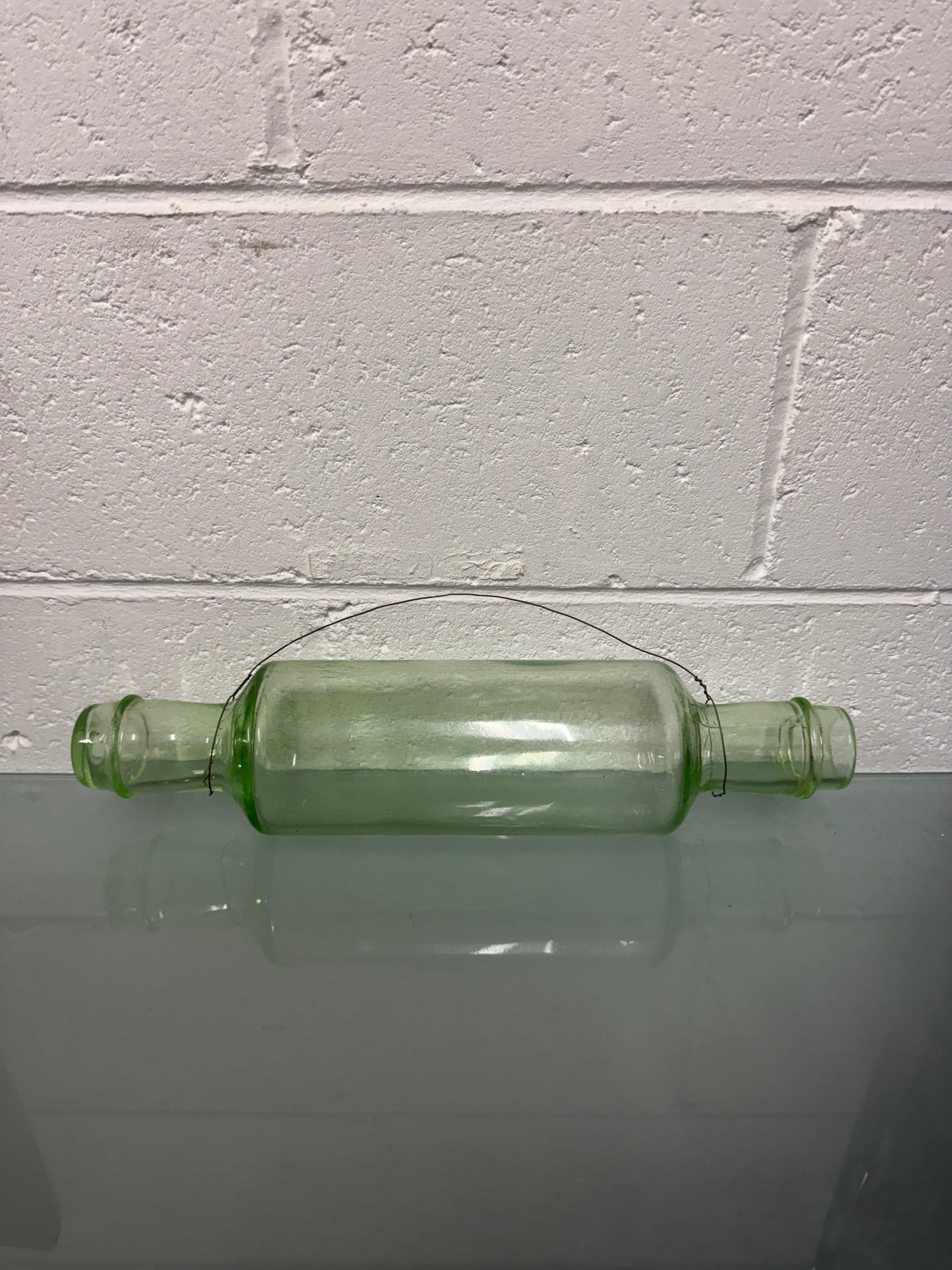 Vintage Depression Glass Rolling Pin