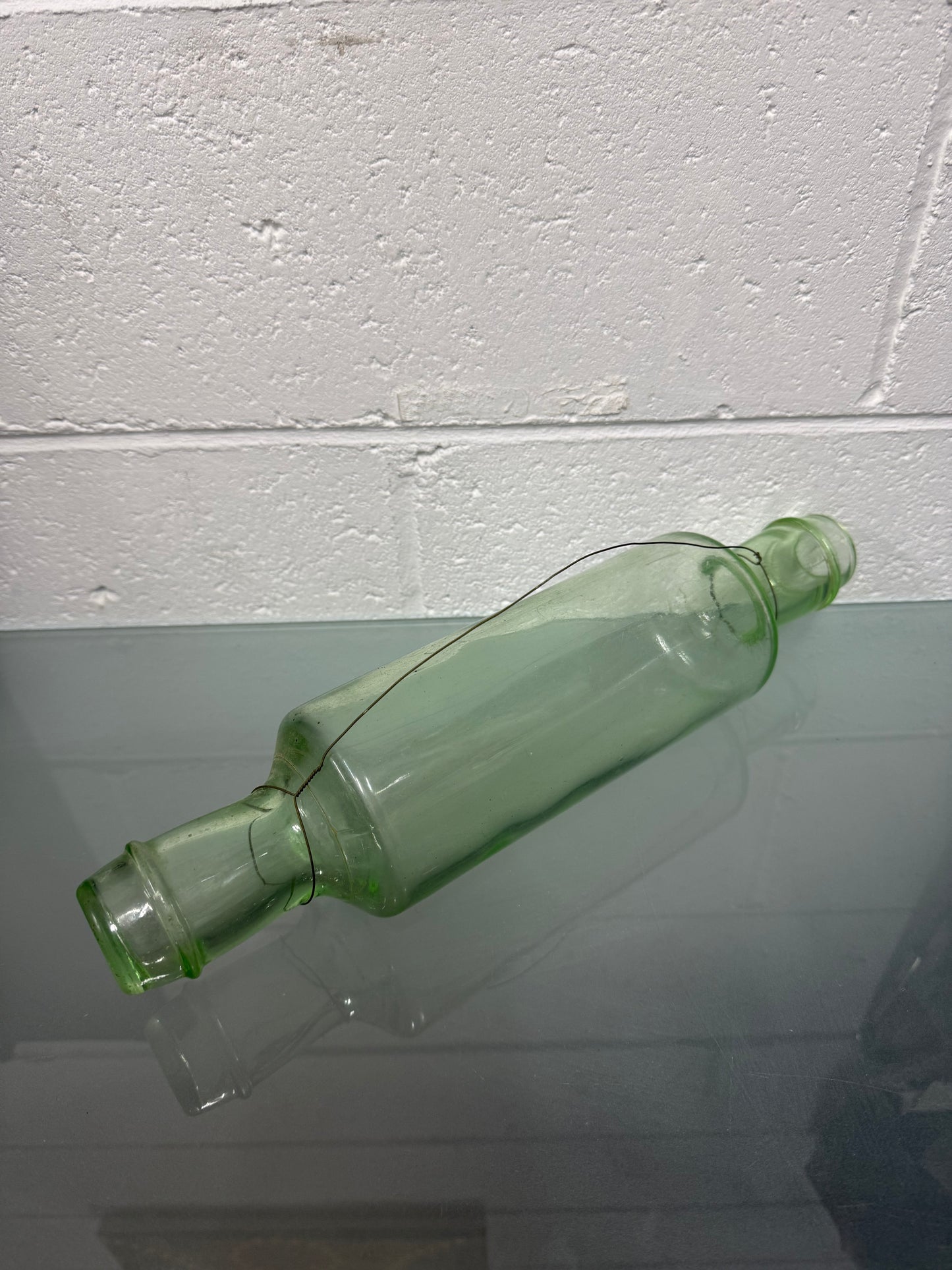 Vintage Depression Glass Rolling Pin