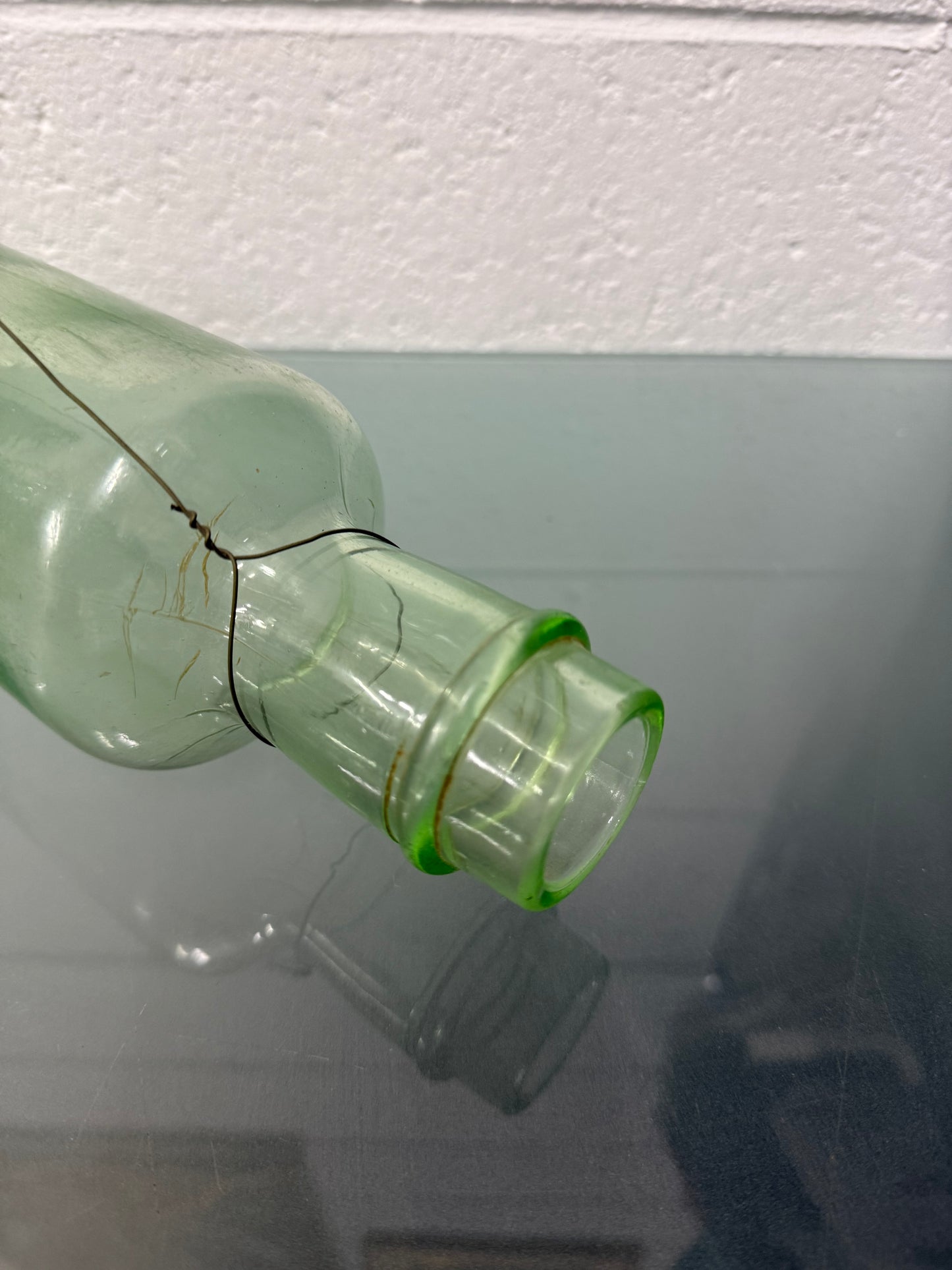Vintage Depression Glass Rolling Pin