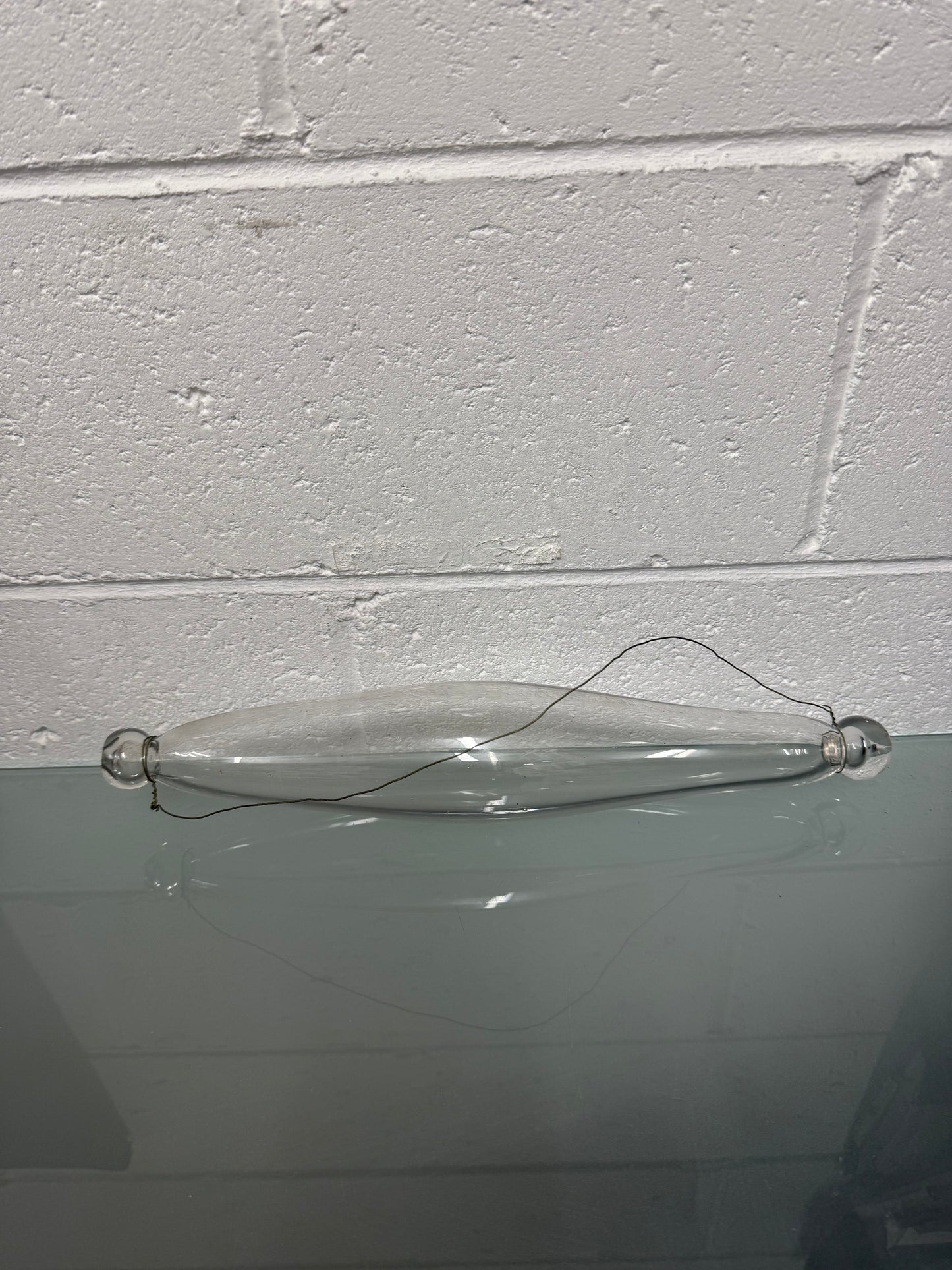 Antique Hand Blown Glass Rolling Pin