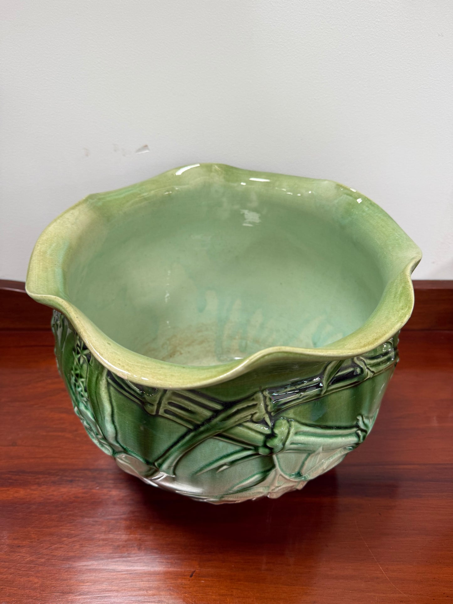 Victorian Large Majolica Jardiniere By WF Needham Potteries England.