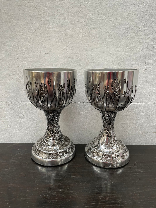 Pair Mid Century Modern "Don Shiel" Goblets