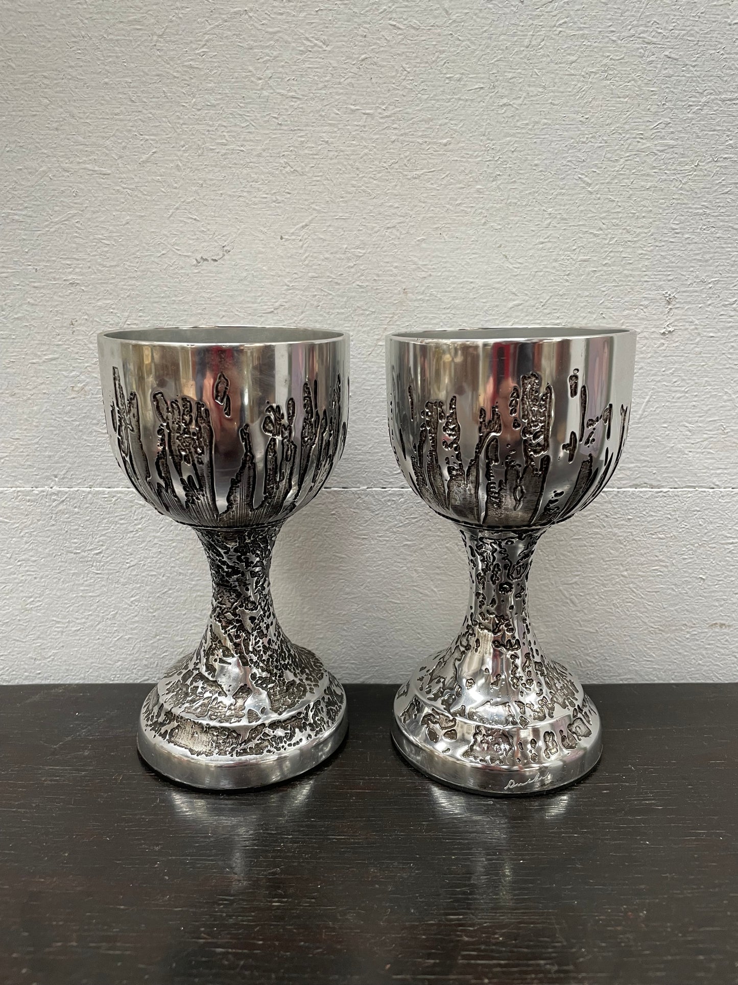 Pair Mid Century Modern "Don Shiel" Goblets