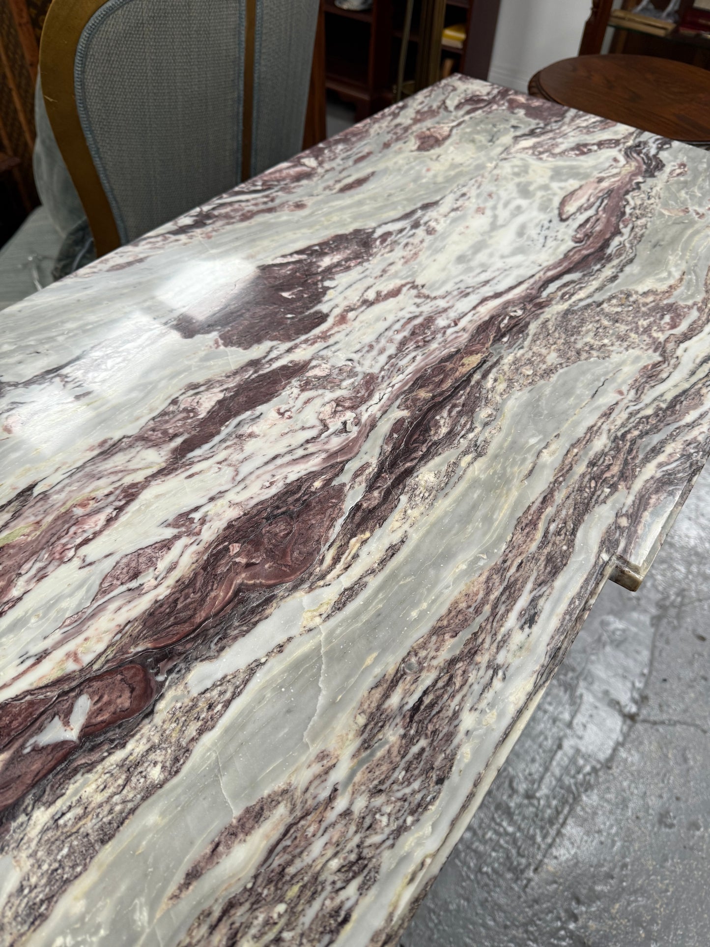 Antique French Transitional Style Marble Top Commode