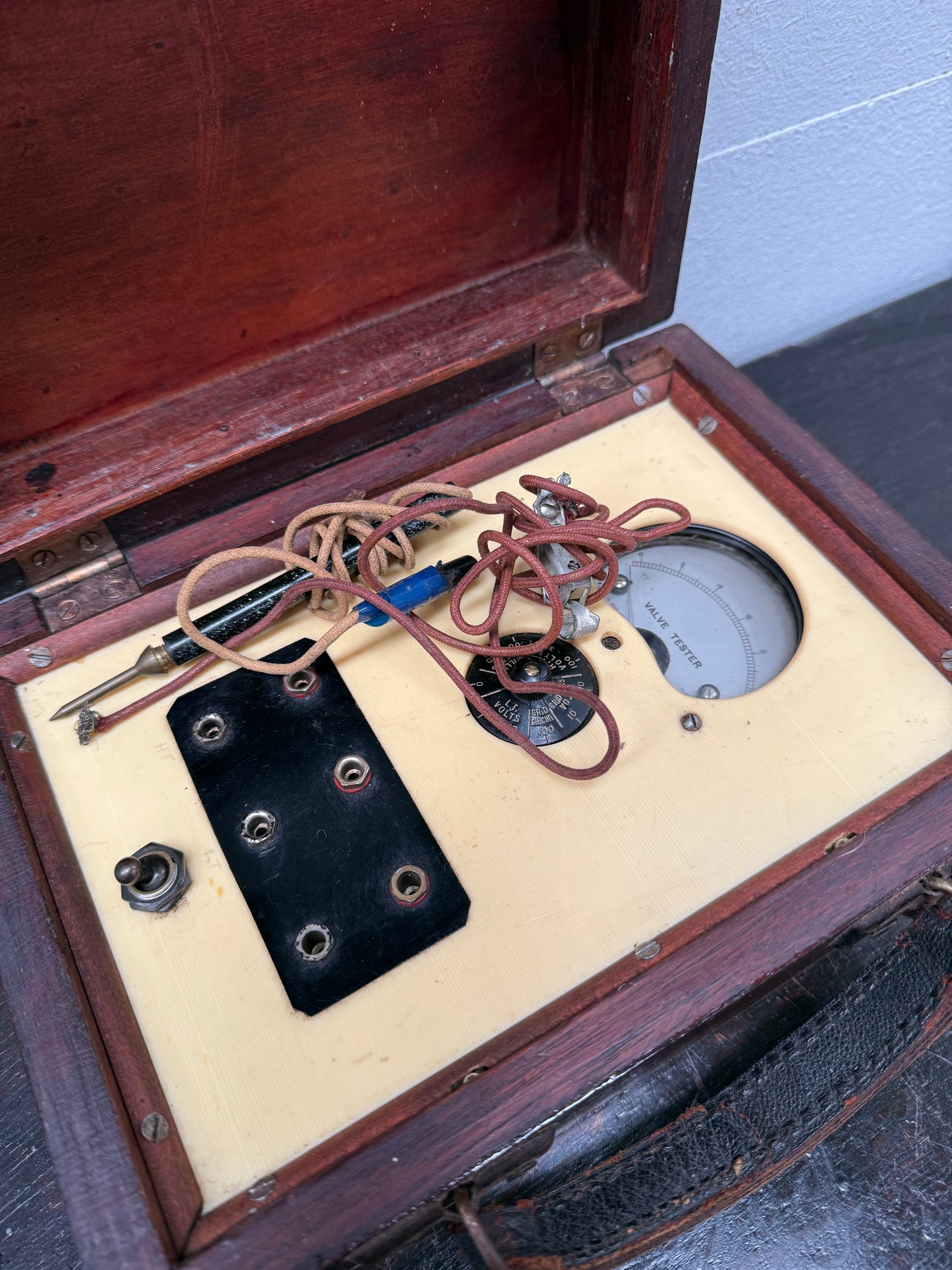 Fabulous Vintage Voltmeter in an Australian Cedar Case