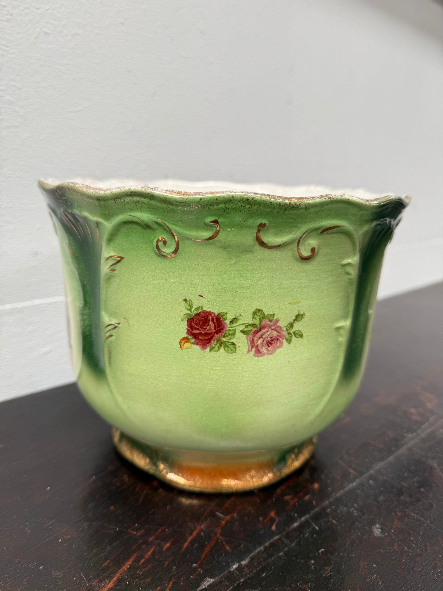 Pretty Edwardian Hand Painted Jardiniere