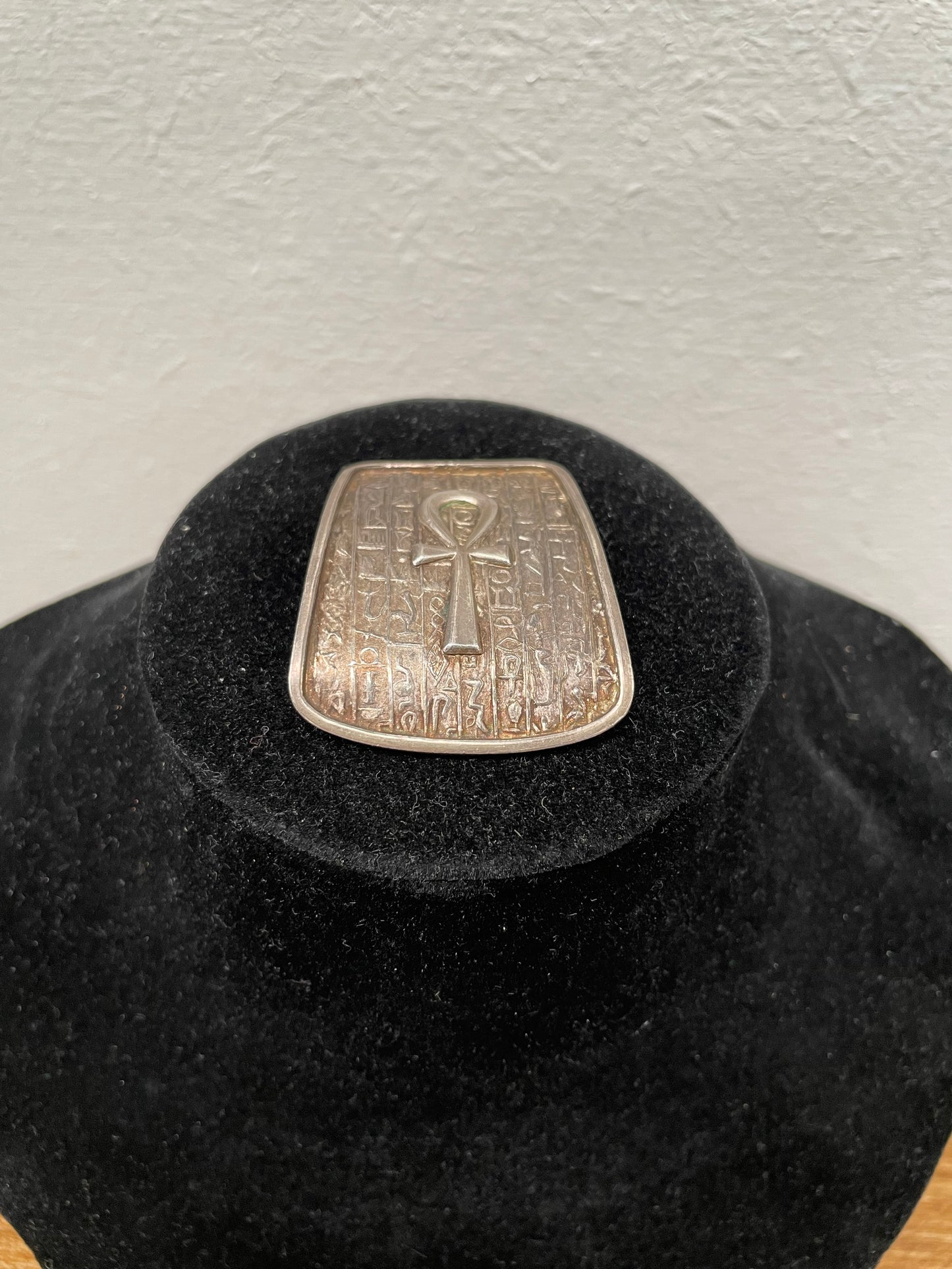 Antique Ankh Symbol Egyptian Silver Pendant/Brooch