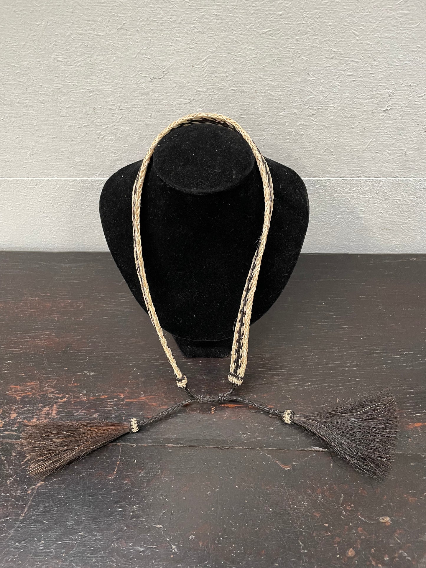 Double Tassel Horse Hair Rodeo Stampede Strings for Cowboy Hat