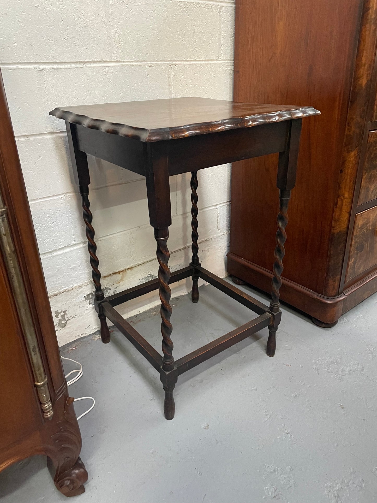 Antique English Oak Jacobean Style Occasional Table