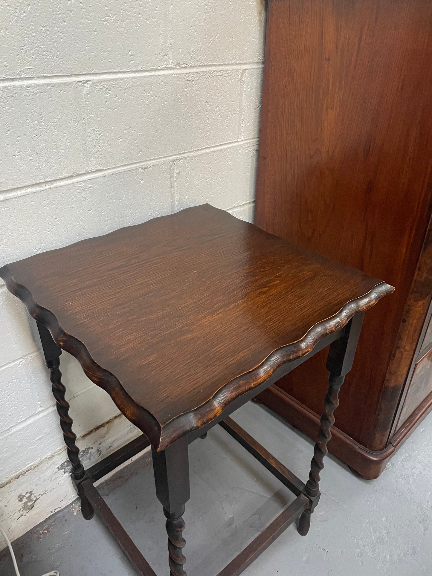 Antique English Oak Jacobean Style Occasional Table