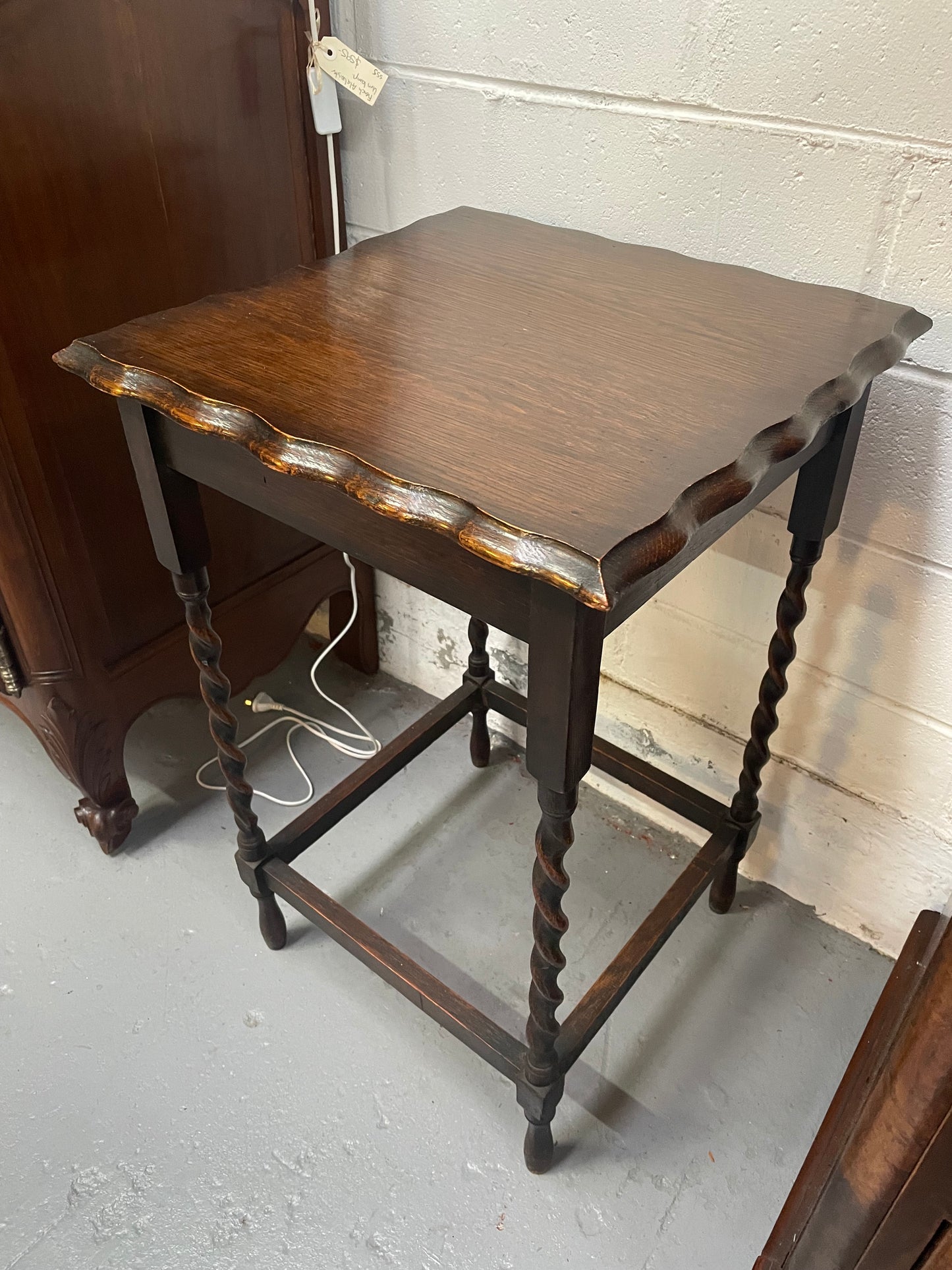 Antique English Oak Jacobean Style Occasional Table