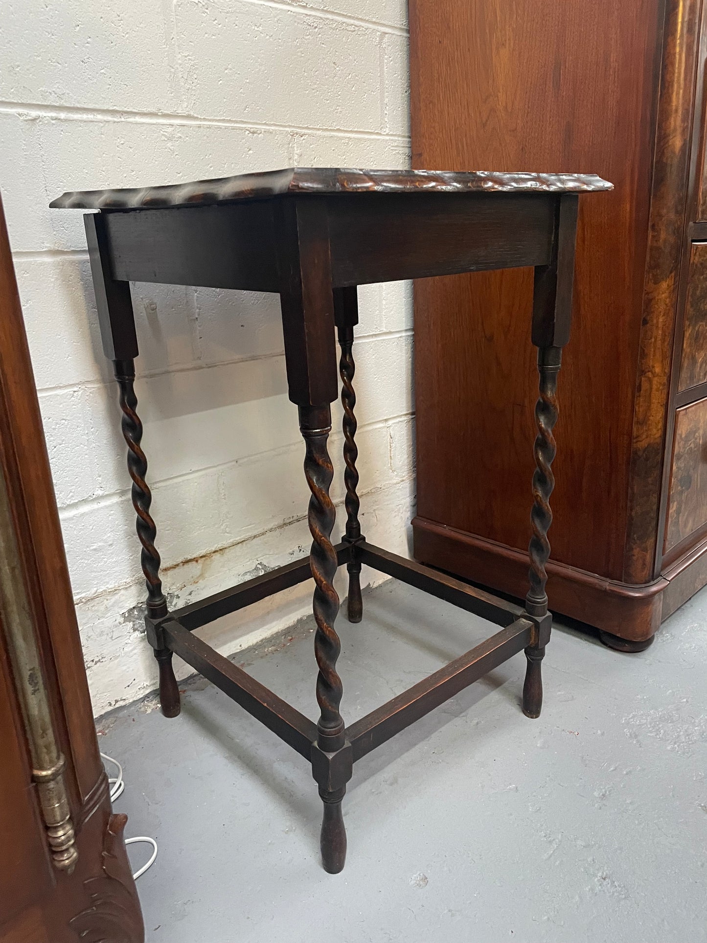 Antique English Oak Jacobean Style Occasional Table
