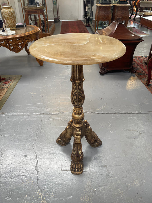 Antique Renaissance Style Alabaster Marble Centre Table