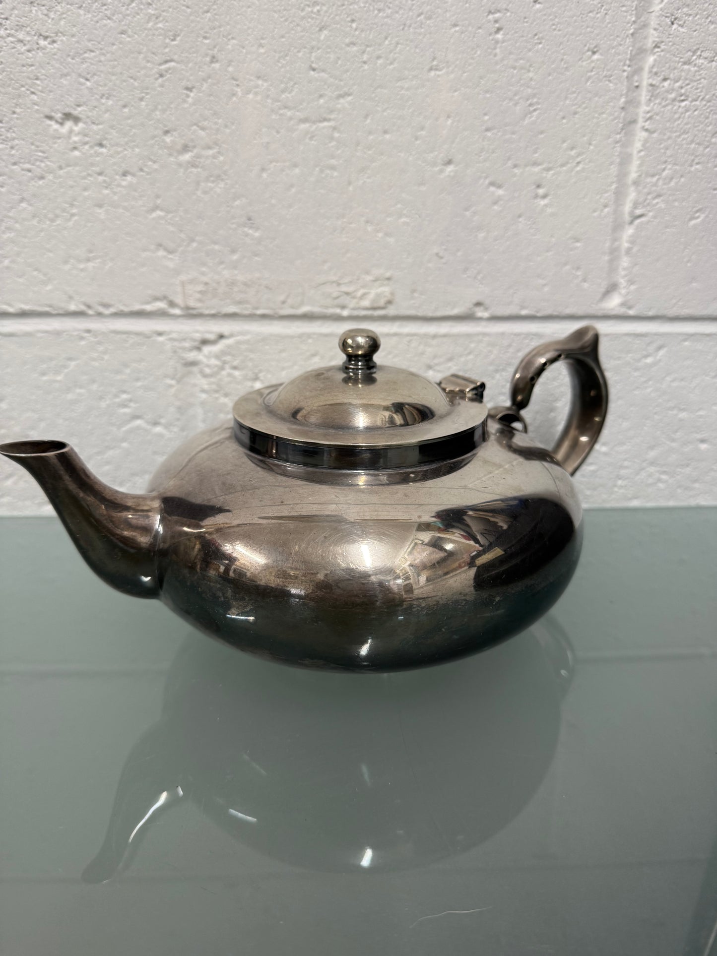 Vintage Heavy Silver Plate Robur Teapot & Infuser