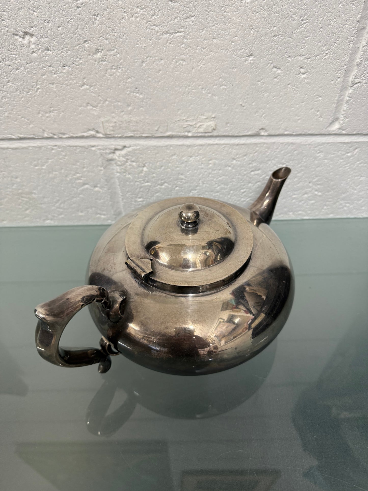 Vintage Heavy Silver Plate Robur Teapot & Infuser