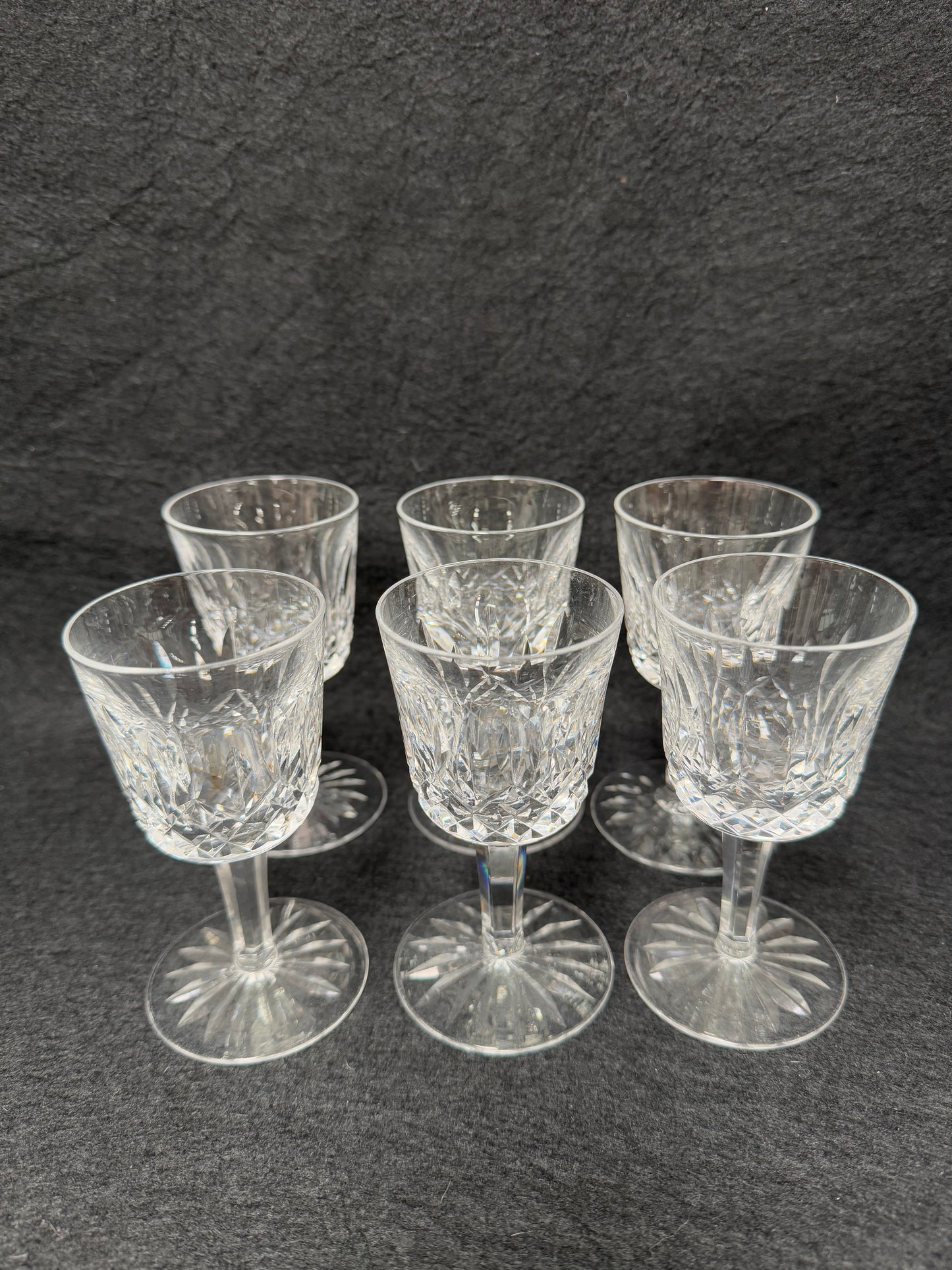 Set of 6 Vintage Waterford Crystal Sherry/Port Glasses