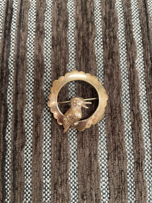 Australian 9ct Gold Kookaburra Brooch