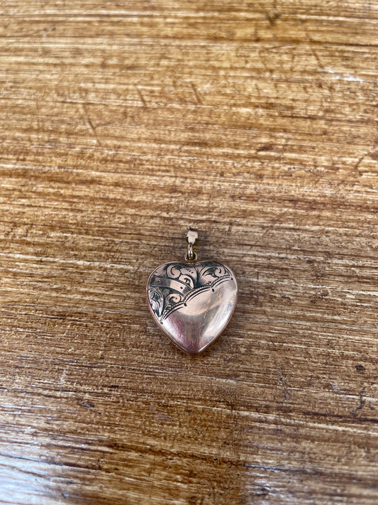 Vintage 9ct Lined Rose Gold Locket