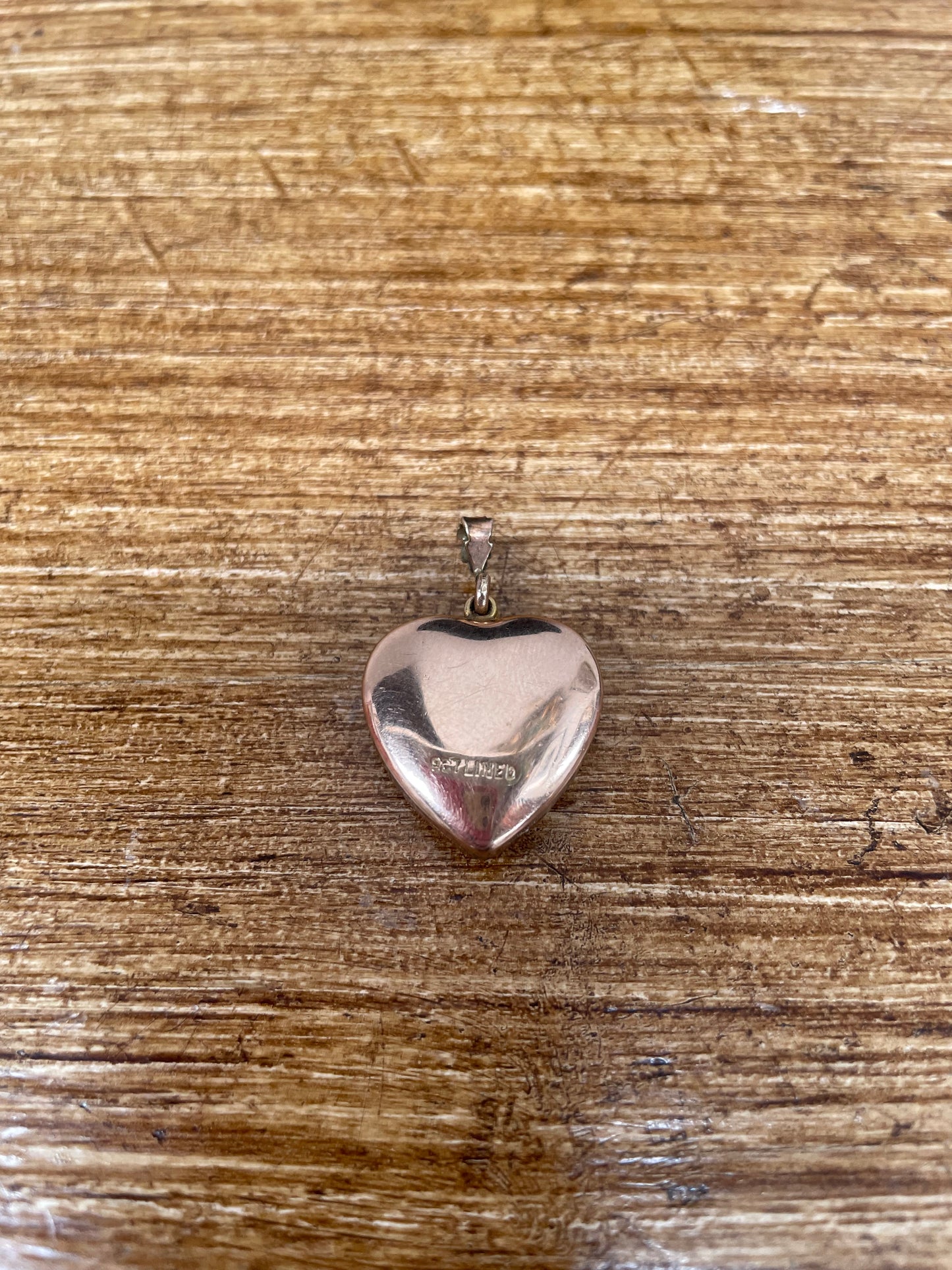 Vintage 9ct Lined Rose Gold Locket