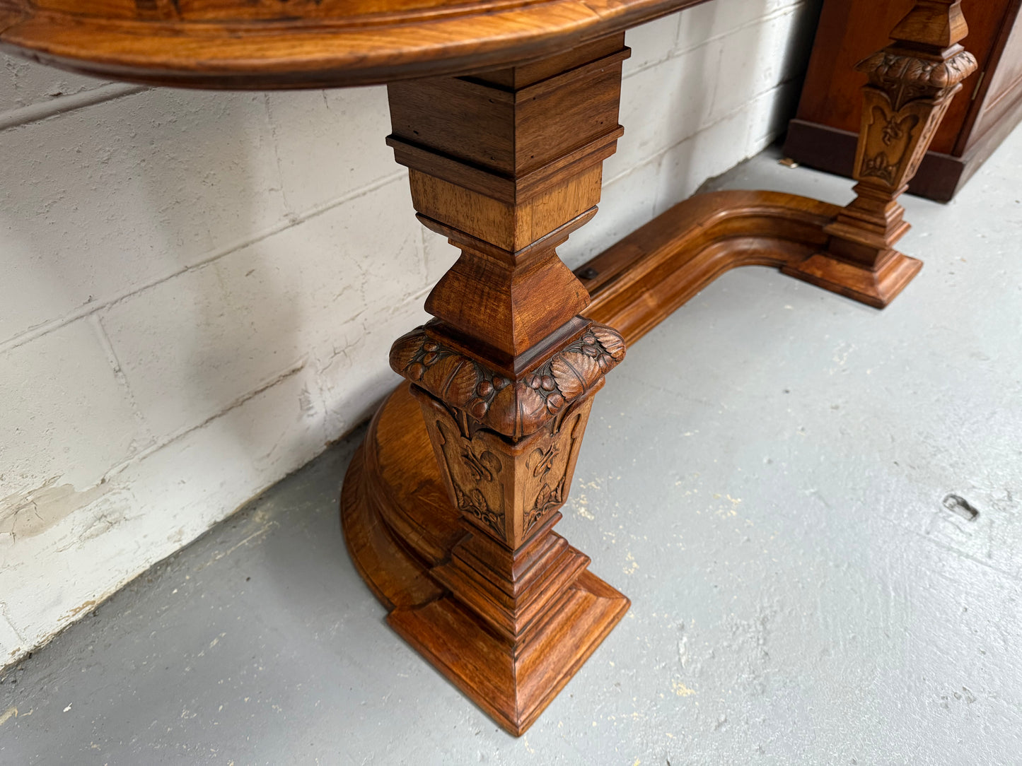 Hard to Find Nicely Carved Walnut Console Tables
