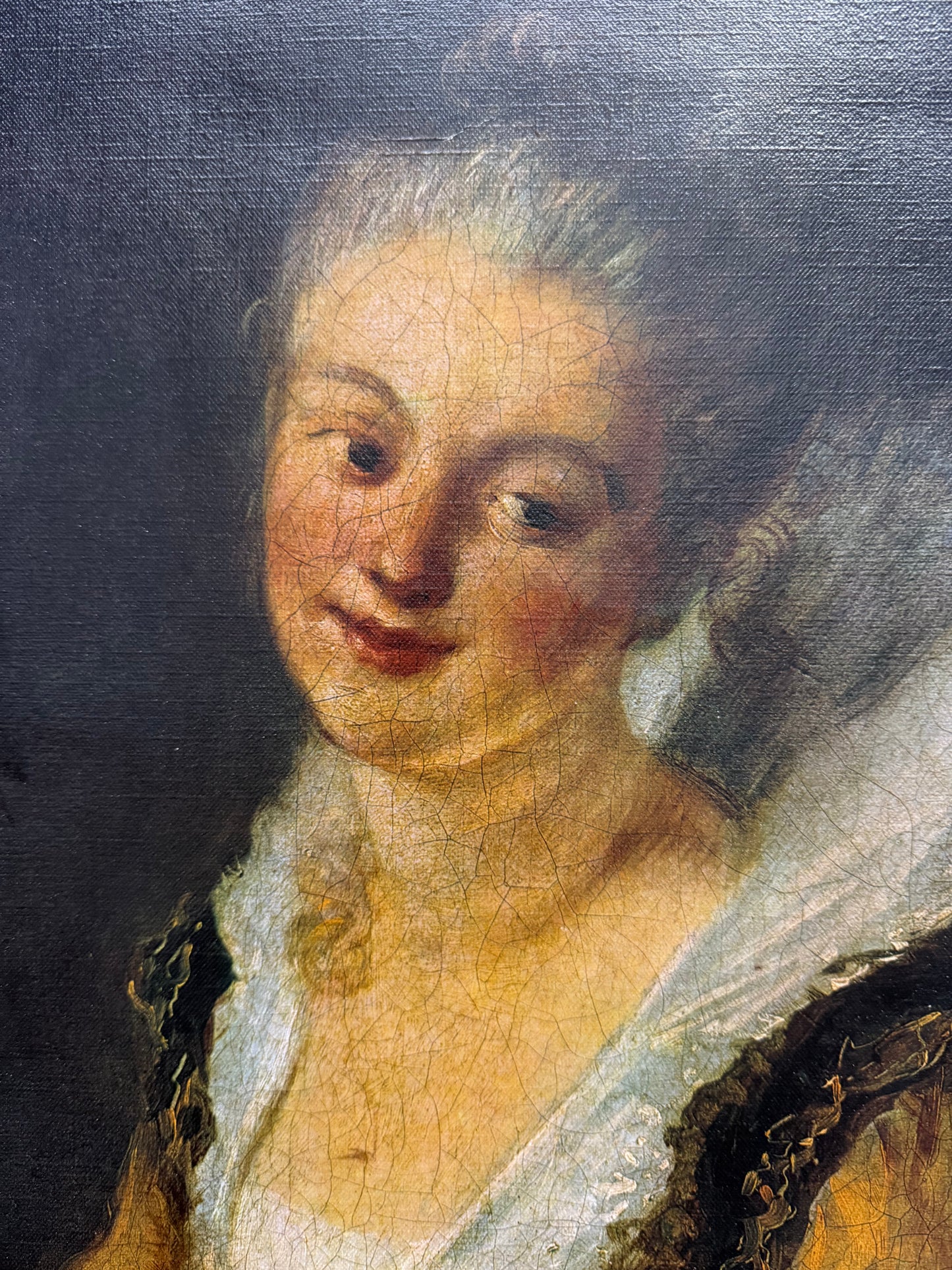 19th Century Portrait Print in Gilt Frame