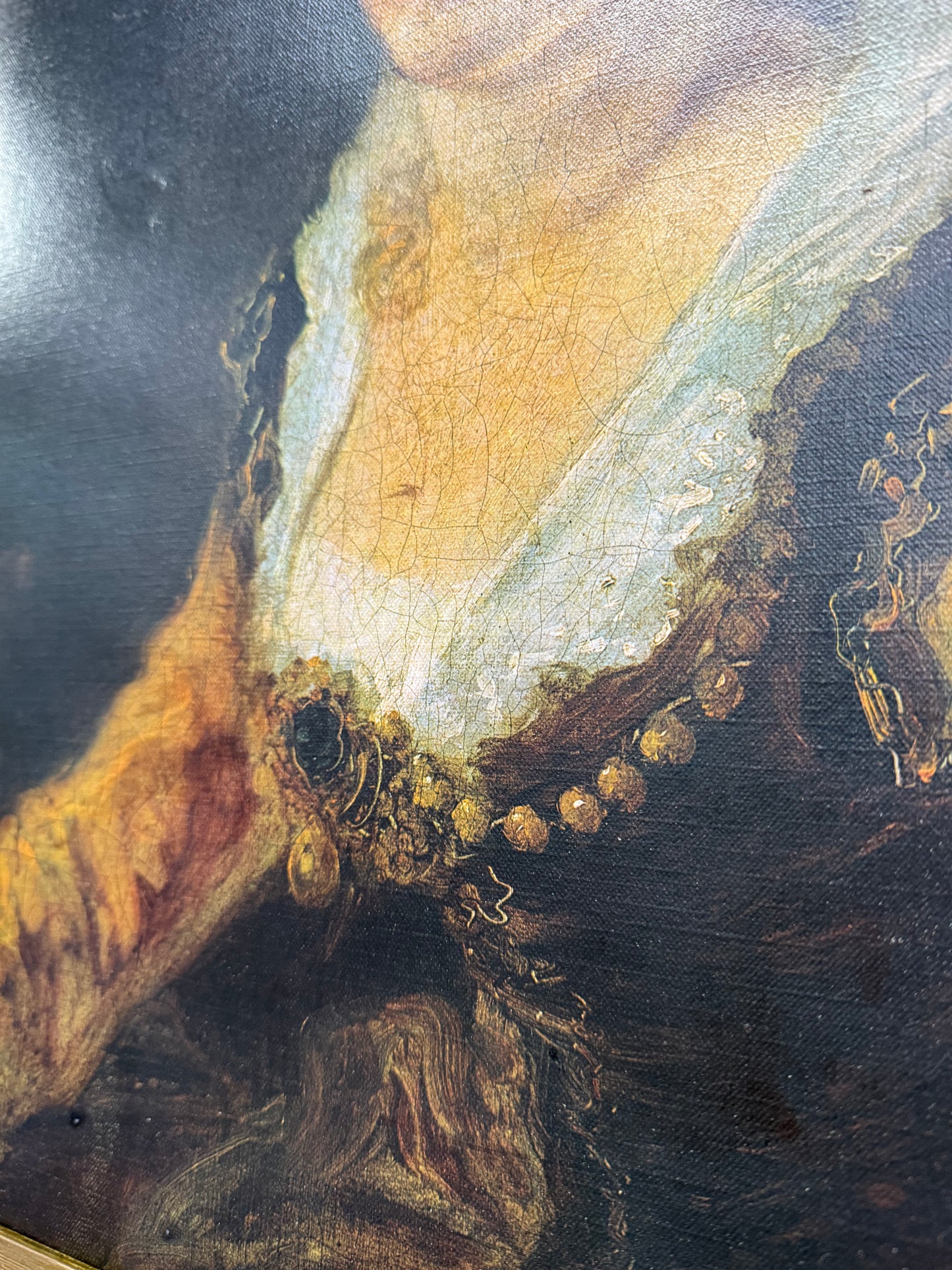 19th Century Portrait Print in Gilt Frame