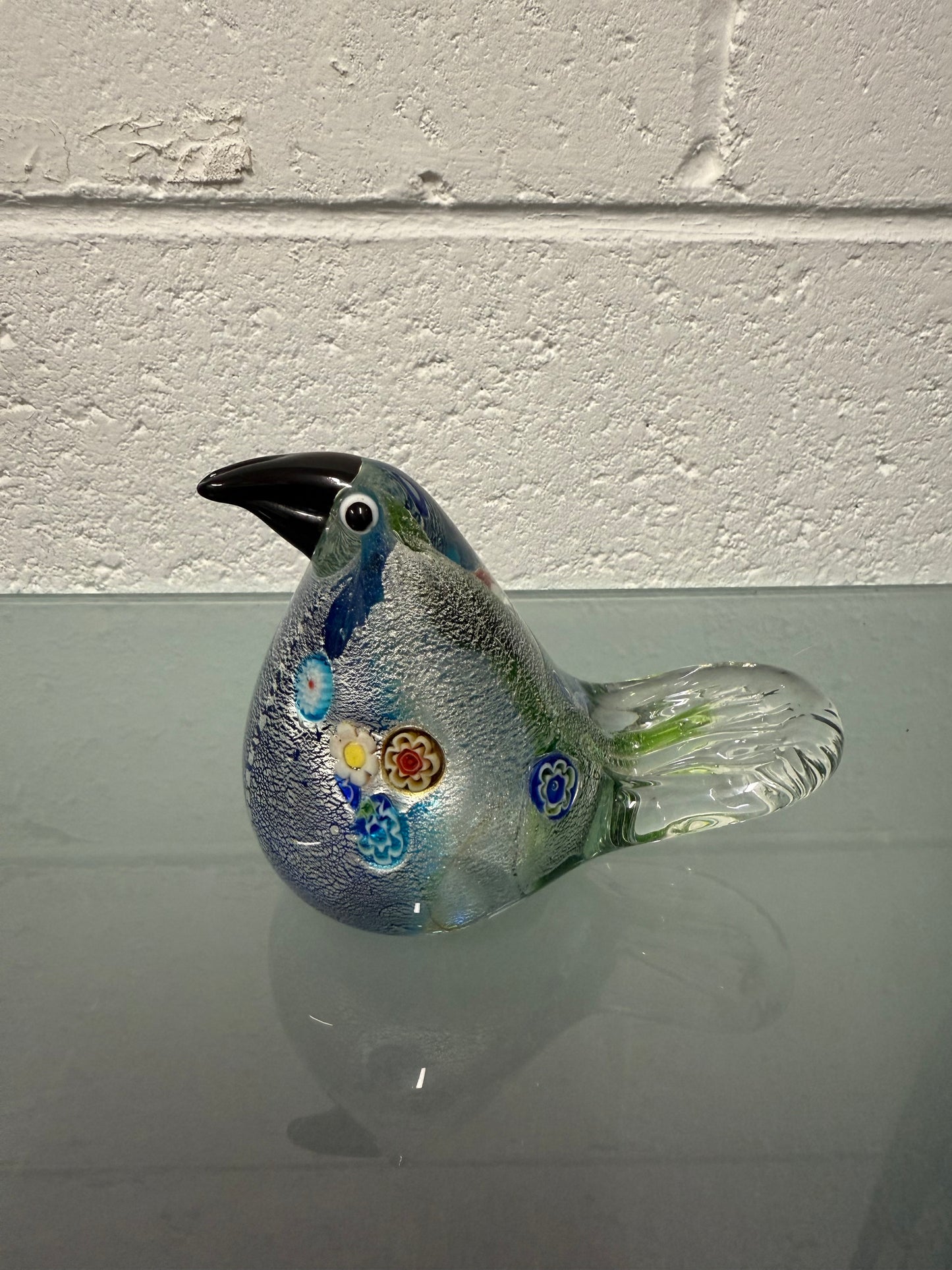 Vintage Murano Art Glass Bird Paperweight