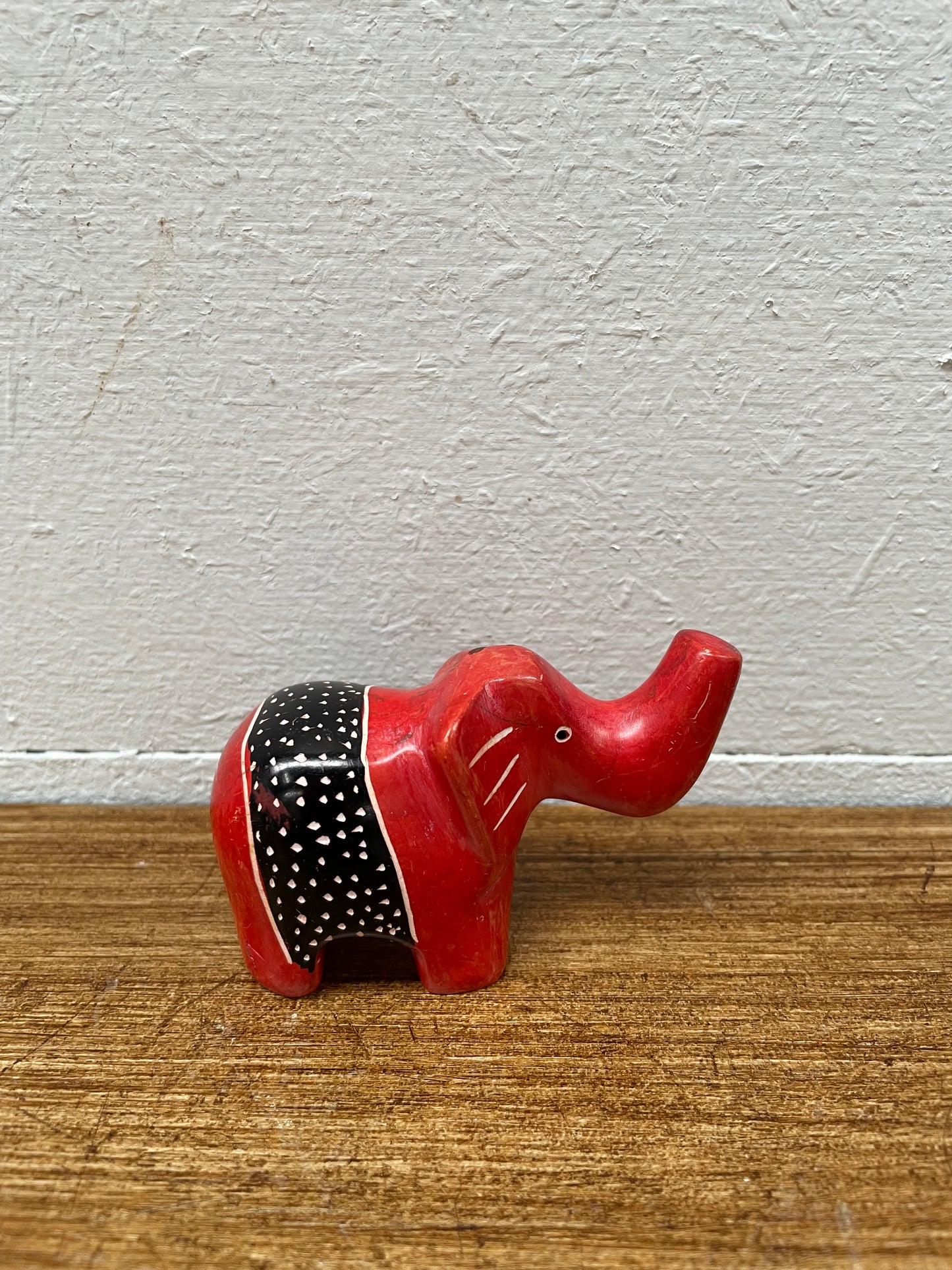 Vintage African Carved Stone Elephant Figure