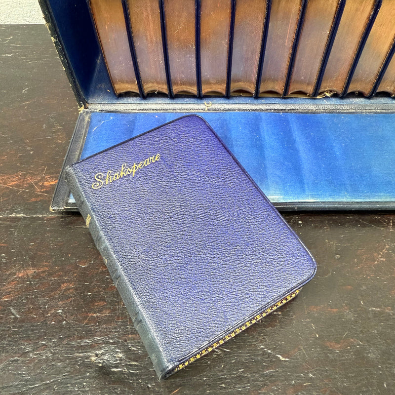 Rare Set of the Complete Works of Shakespeare 12 Volumes in Leather Presentation Case