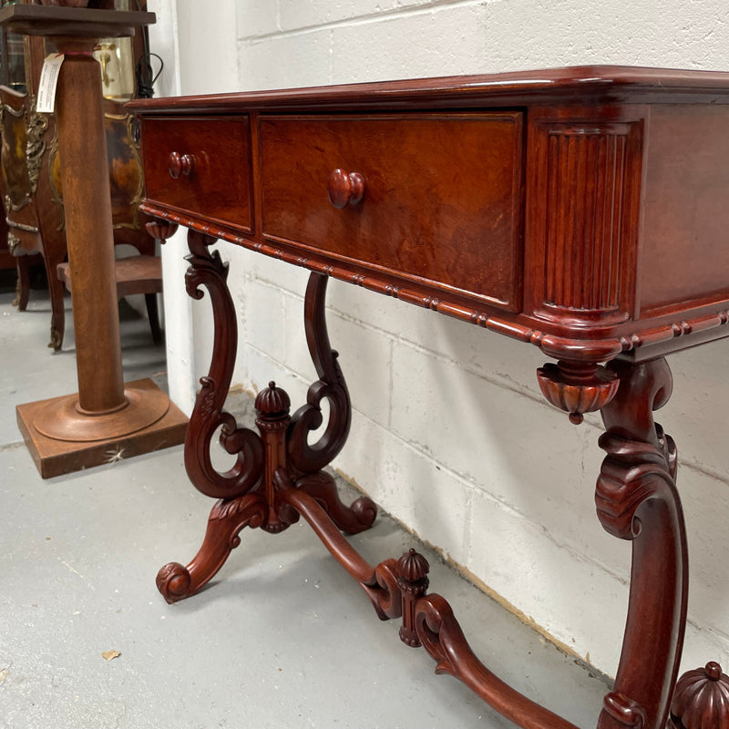 Superb Vintage Colonial Style Mahogany Hall Table Circa:1970's
