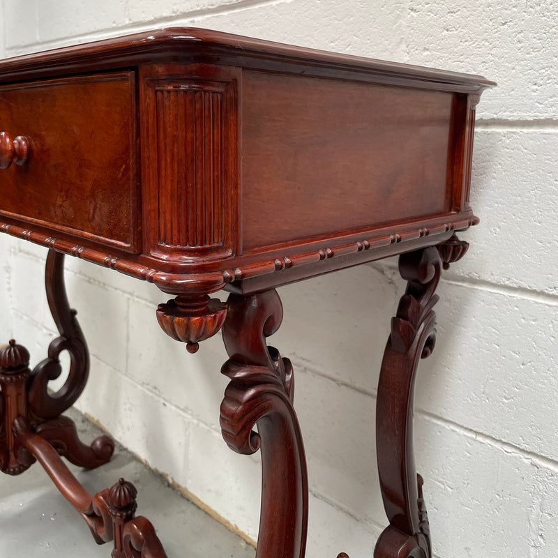 Superb Vintage Colonial Style Mahogany Hall Table Circa:1970's