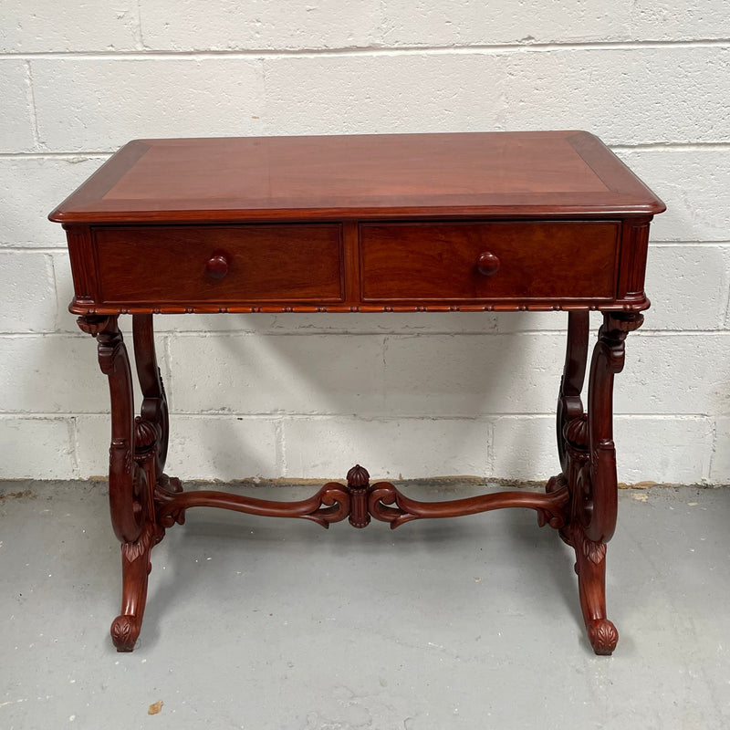 Superb Vintage Colonial Style Mahogany Hall Table Circa:1970's