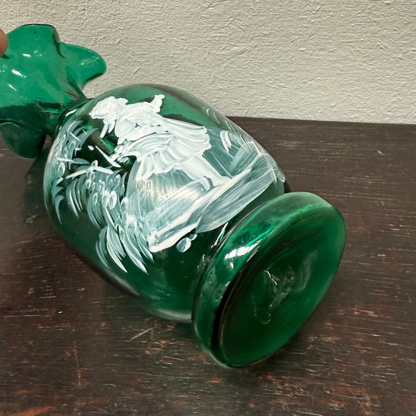 Victorian Mary Gregory Hand Painted Vase