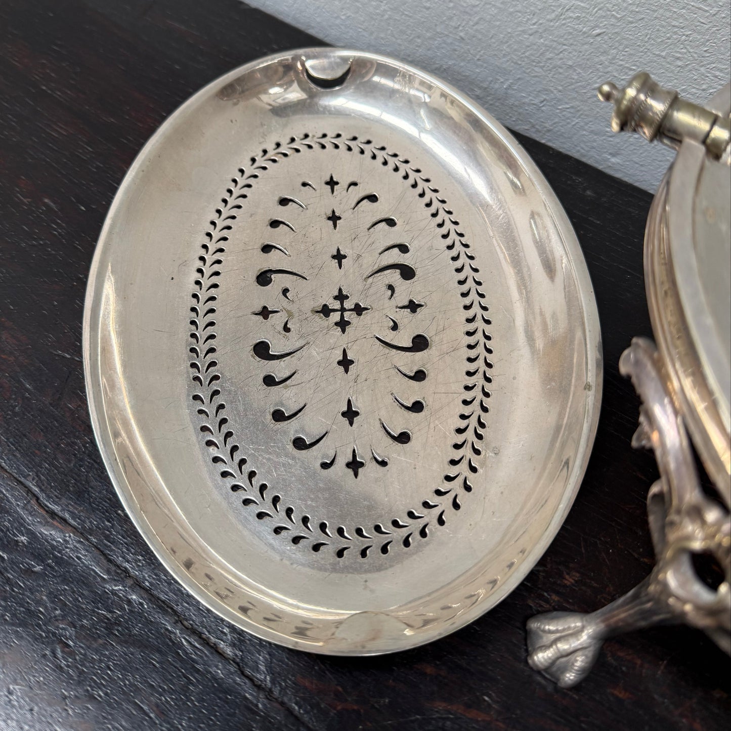 Victorian Top Quality Silver Plate Revolving Dome Top Buffet Server
