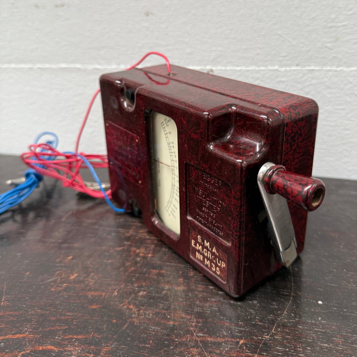 Vintage Bakelite Cased Megger Insulation Tester
