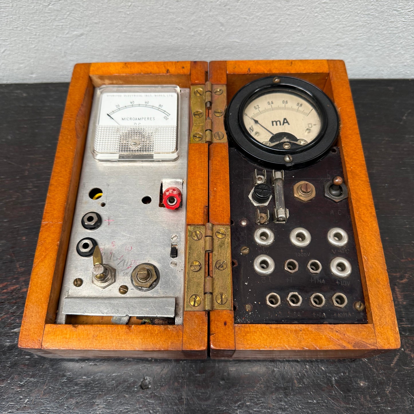 Vintage Dual Multi Purpose Electrical Testing Meter