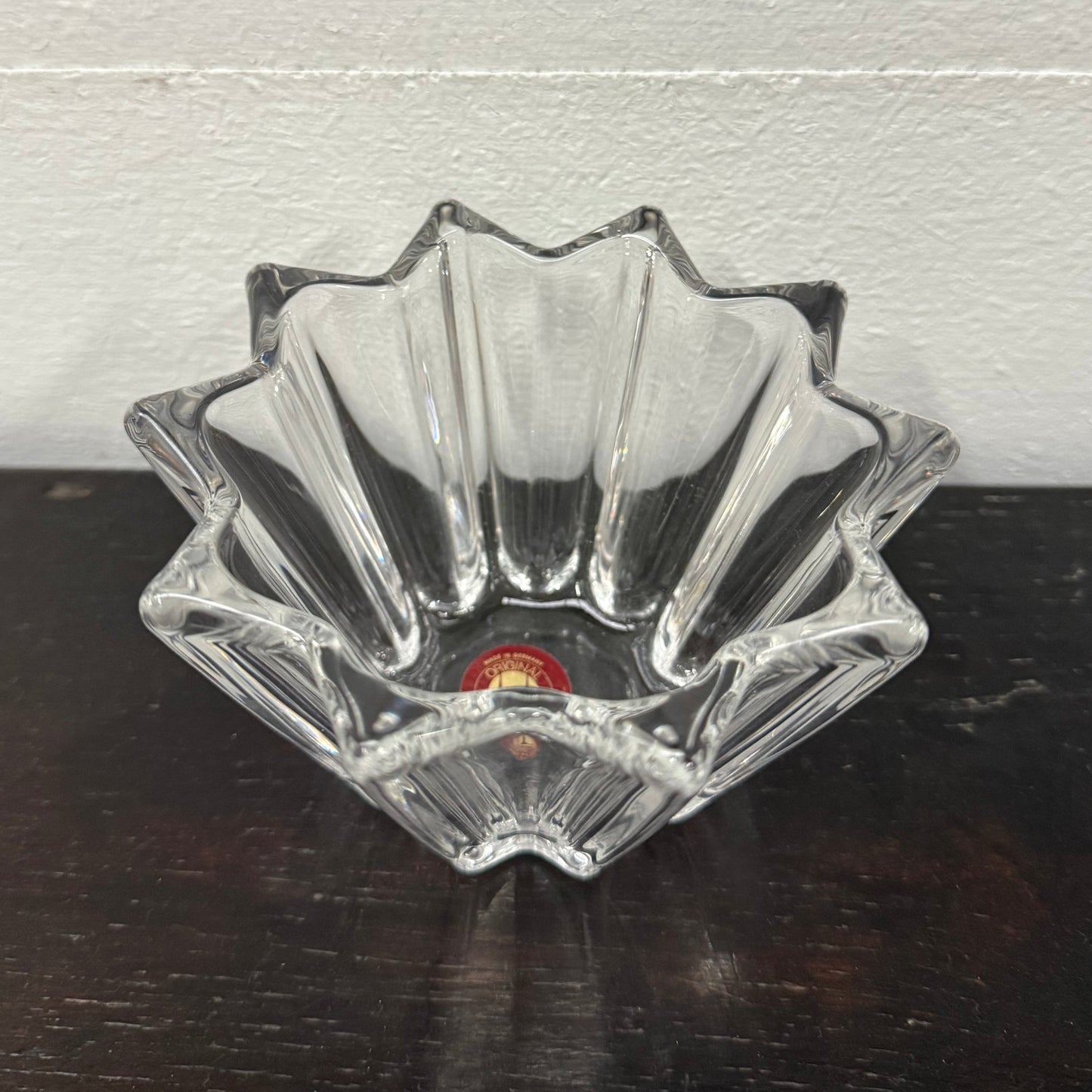 Vintage Glass Bowl Original Waltherglas