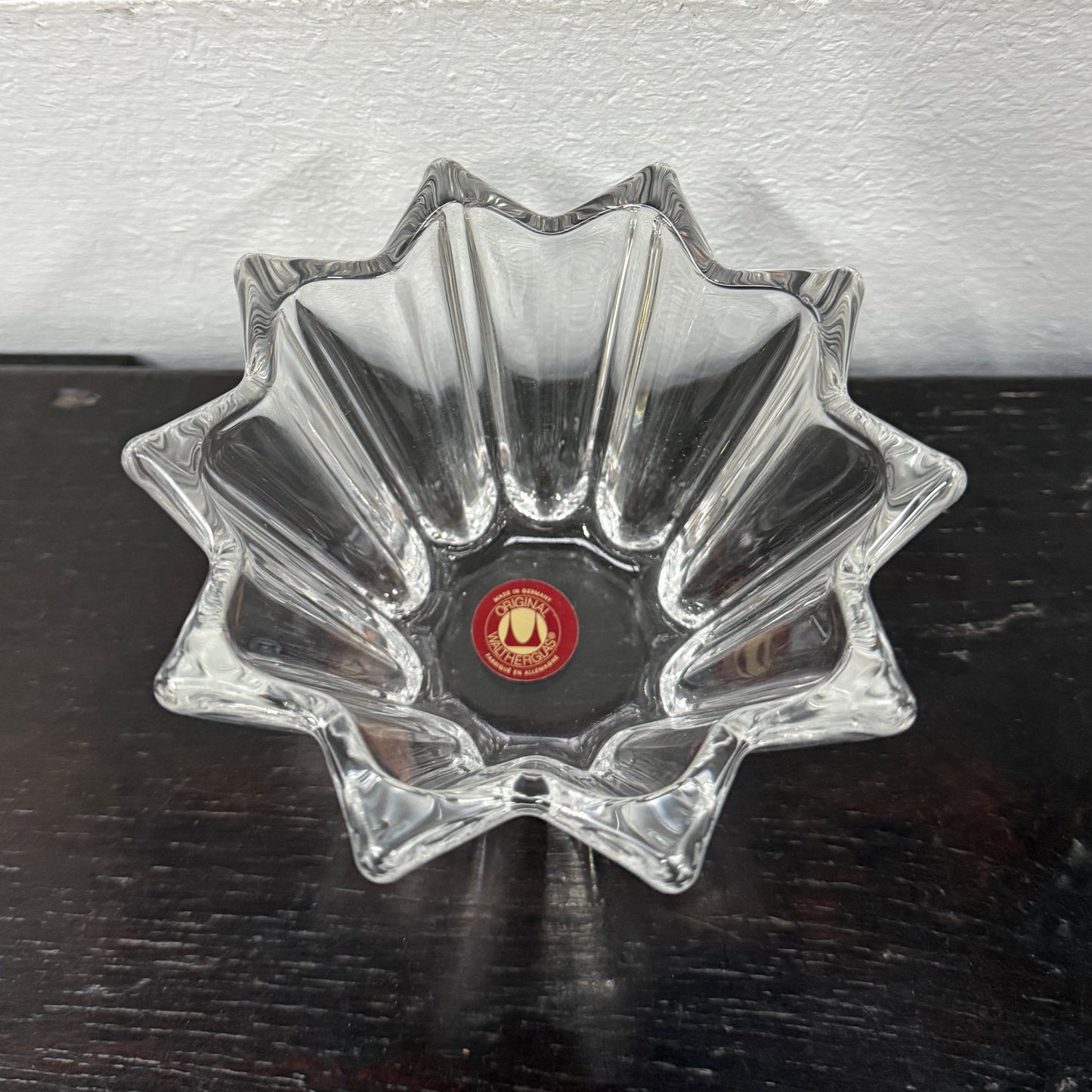 Vintage Glass Bowl Original Waltherglas