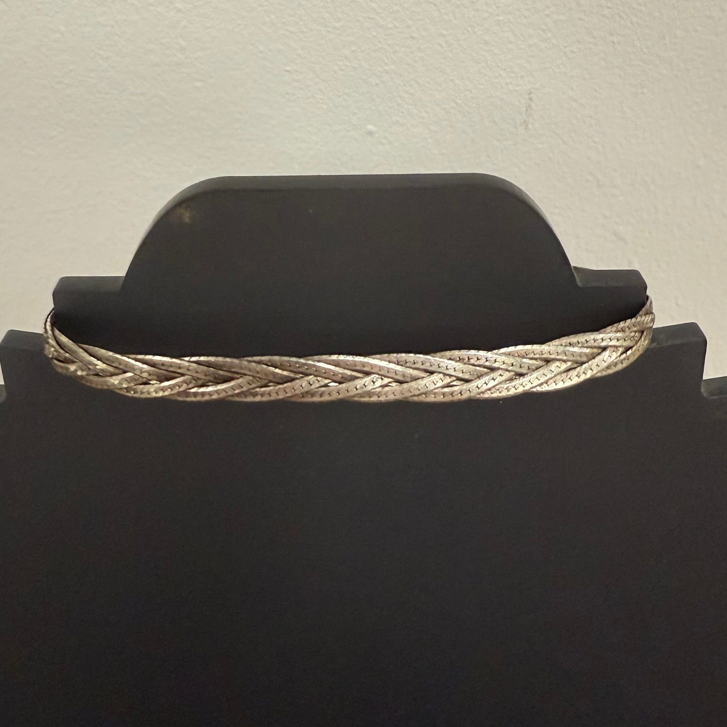 Vintage Sterling Silver Italian Woven Bracelet