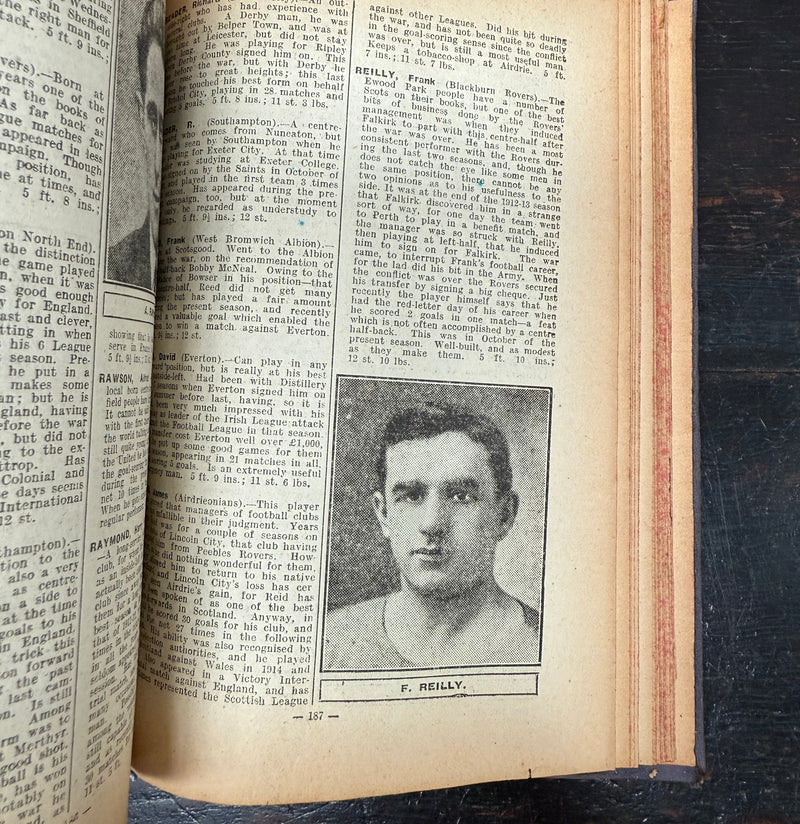 Whos Who in Football Supplement to "The Marvel" Newspaper 1921