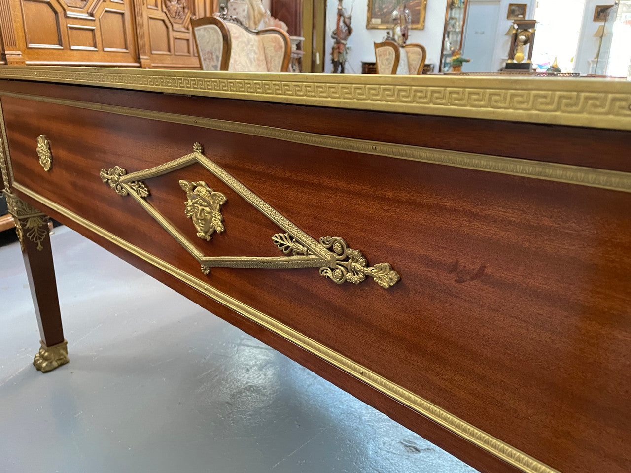 Belle Époque Gilt Bronze Mounted Bureau Plat