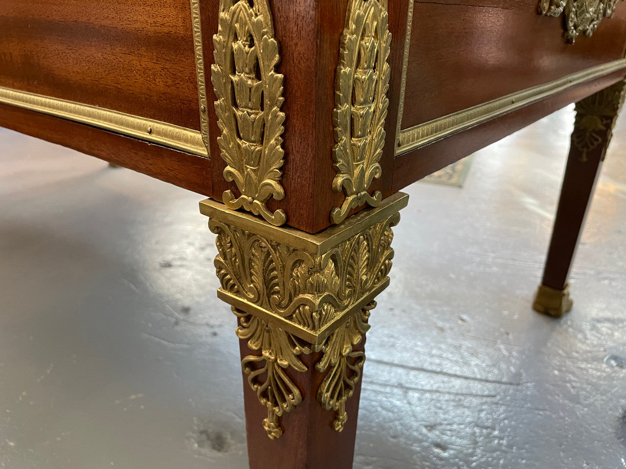 Belle Époque Gilt Bronze Mounted Bureau Plat