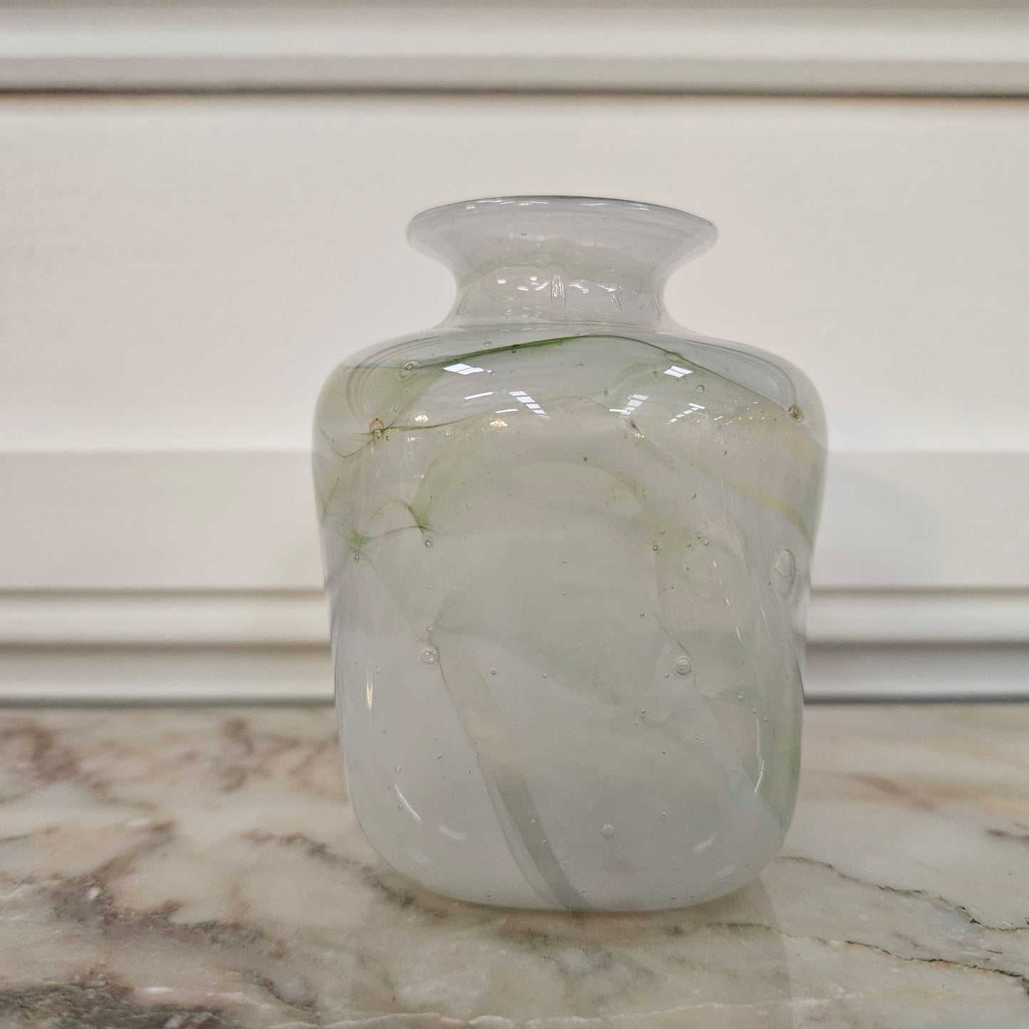 Australian John Walsh Art Glass Signed Green