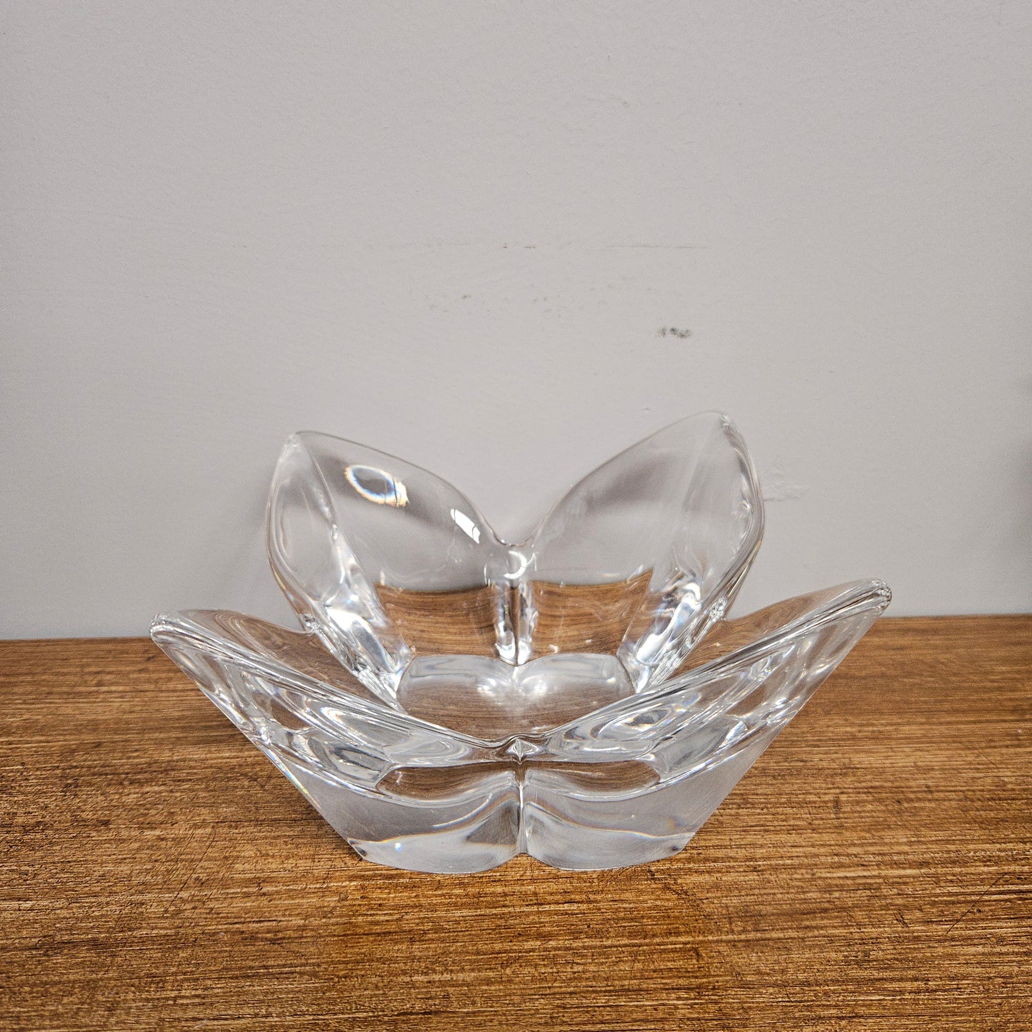 Orrefors 'Lotus' Crystal Bowl