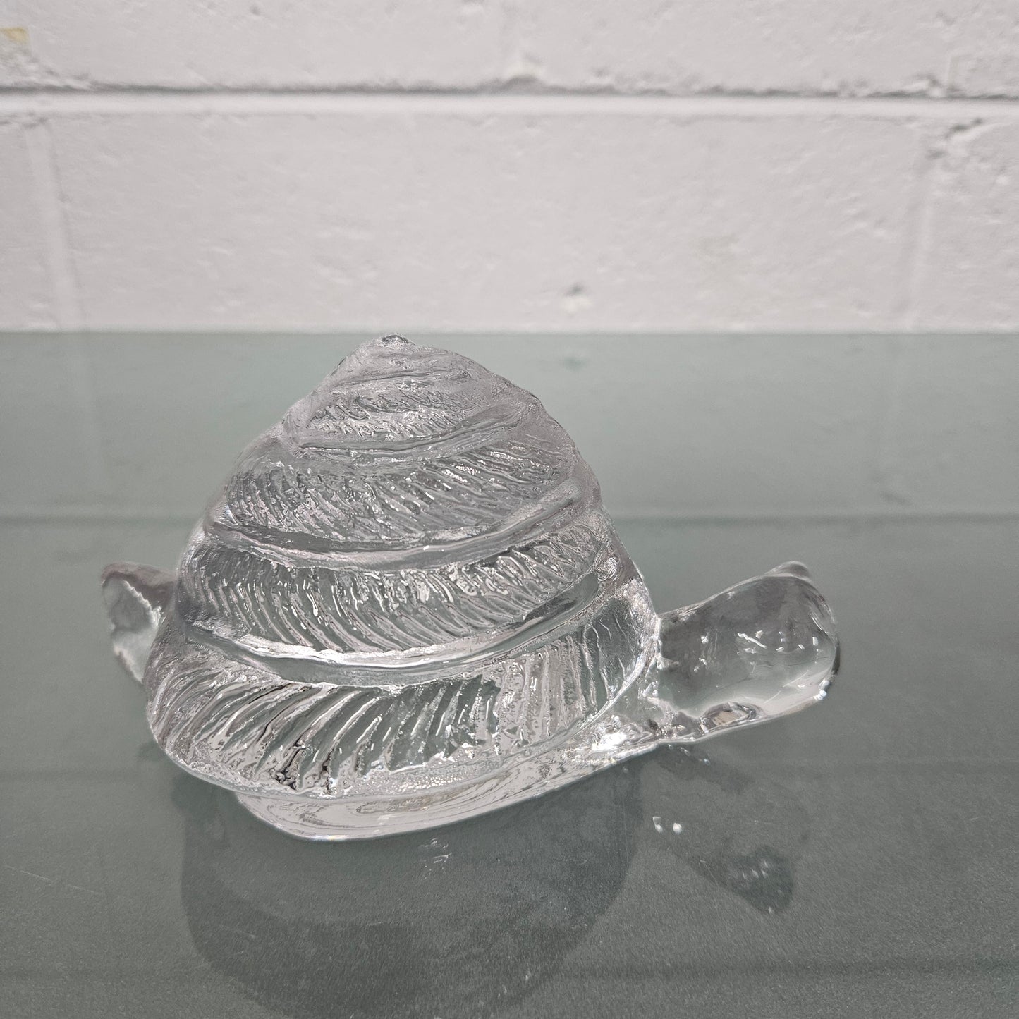 Large Pukeberg  Glass Snail Sculpture