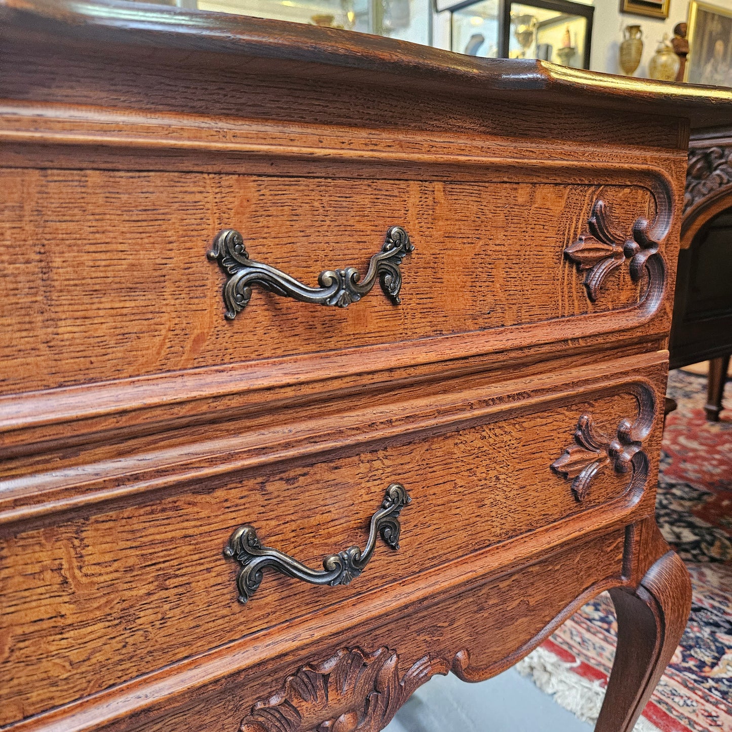 Louis XVth Style Decorative Oak Chest