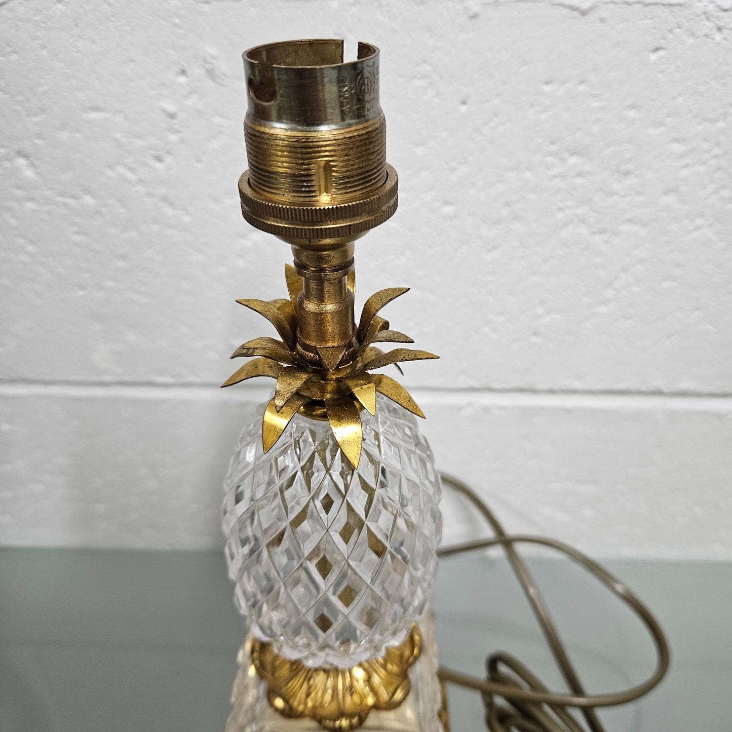 French Ormolu and Crystal Lamp